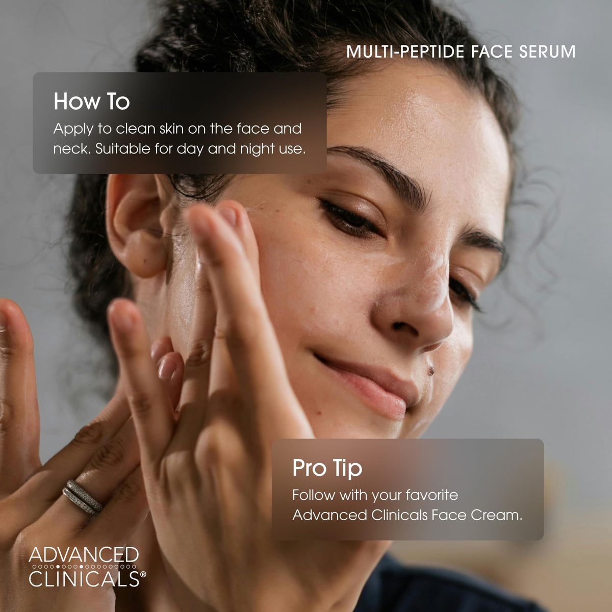 Advanced Clinicals Multi Peptides Serum – Collagen Support & Hydration (52ml x 2)