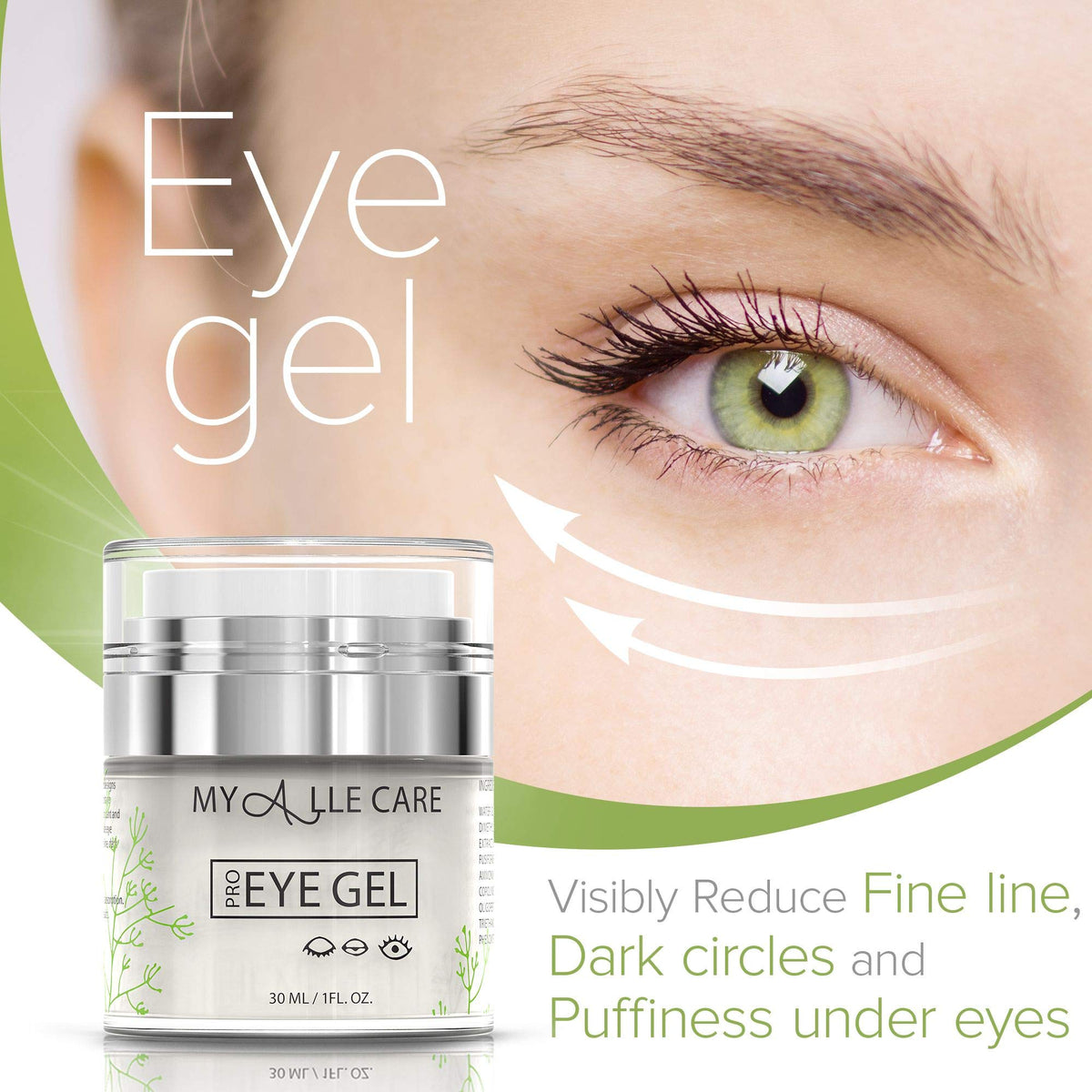 Hyaluronic Acid Hydrating Eye Gel - Dark Circles & Puffiness Relief