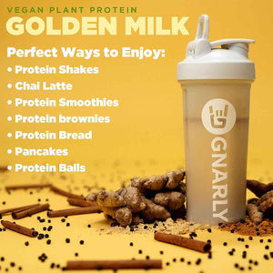 Golden Milk Vegan Protein Powder and Gnarly Preworkout Strawberry Lemonade (14.82oz)