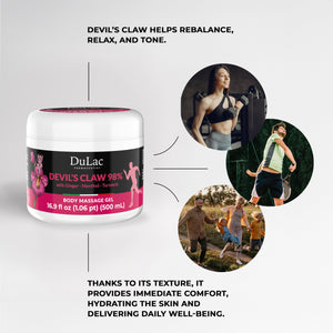 Dulac - Devil's Claw 98% Cream Maximum Strength 16.9 Fl Oz, Natural Joint and Muscle Comfort Cream, Enriched with Menthol for Cool Effect DULÀC FARMACEUTICI 1982Buy Supplements Australia