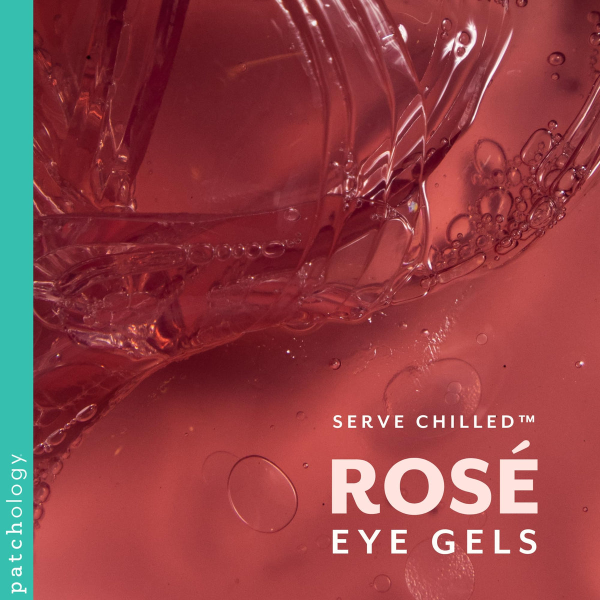 Patchology Serve Chilled Rosé Eye Gels - Hydrating Eye Patches (15 Pairs/Jar)