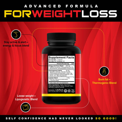 Nutriment Quick Ten - Best Weight Loss Pills - Natural Metabolism Booster, Appetite Suppressant, Fat Burner Pills - Premium Diet Pills for Women and Men - Energy and Focus Blend - 60 Capsules