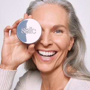 Saie Airset Radiant Loose Setting Powder - Weightless Face Powder to Set, Smooth + Diffuse Face Makeup - Formulated with Hydrating Squalane - Translucent (0.14 oz) SaieBuy Supplements Australia