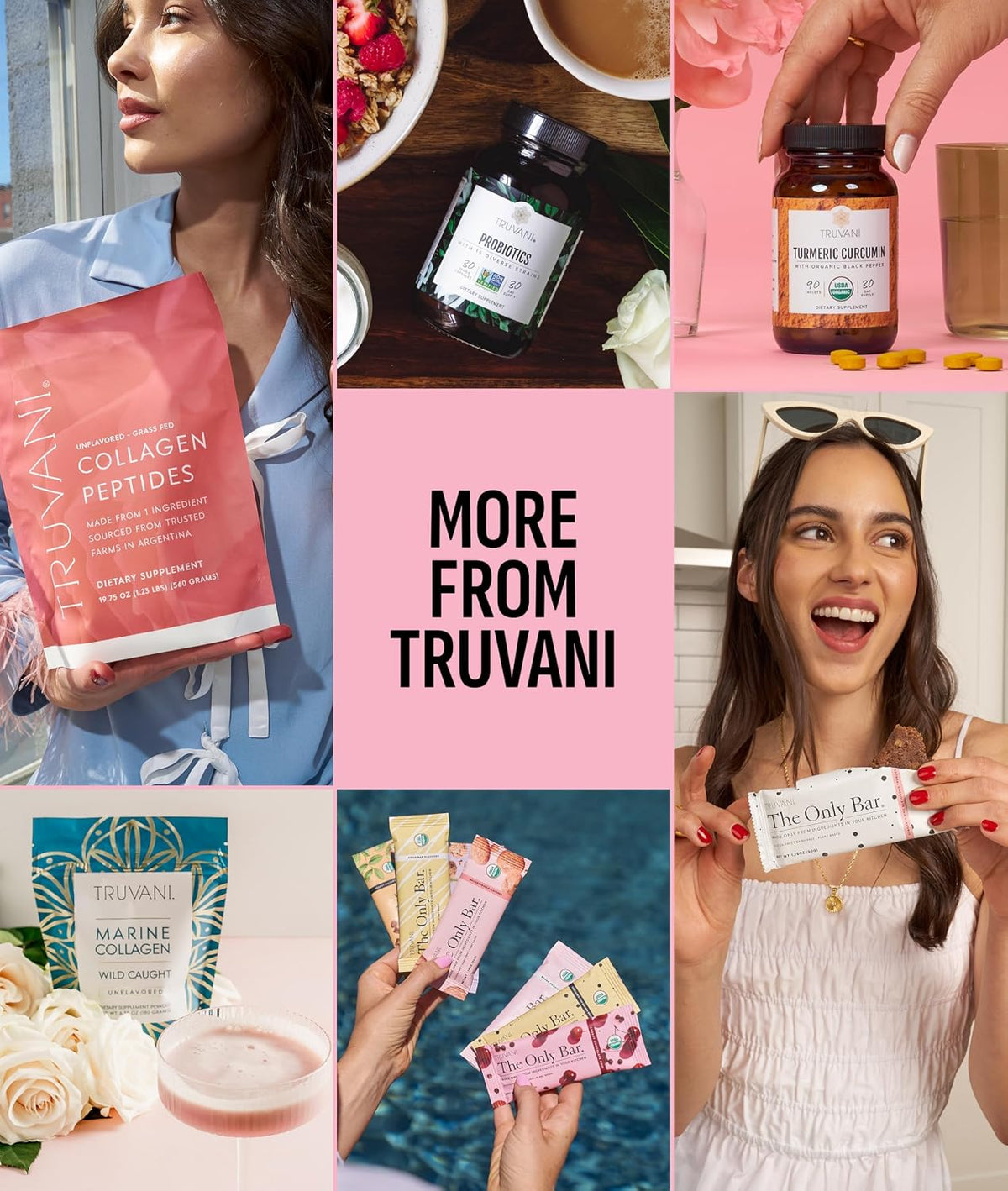 Truvani Organic Plant Based Protein Powder - Strawberry - 10 Servings - Vegan - 20g Pea Protein - Single Serving Travel Packets - Keto - Gluten & Dairy Free - Low Carb