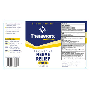Theraworx Fast-Acting Nerve Relief Foam Aggravated Nerve Discomfort Relief - 7.1 oz - 1 Count TheraworxBuy Supplements Australia