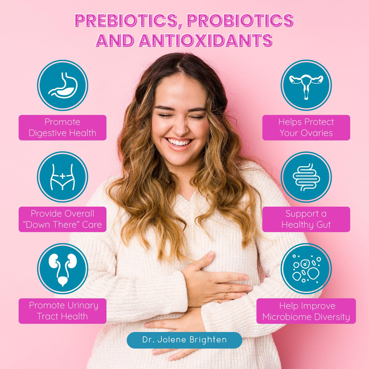 Dr. Brighten Prenatal Plus and Probiotic Dietary Supplements Bundle - Non-GMO, Vegan