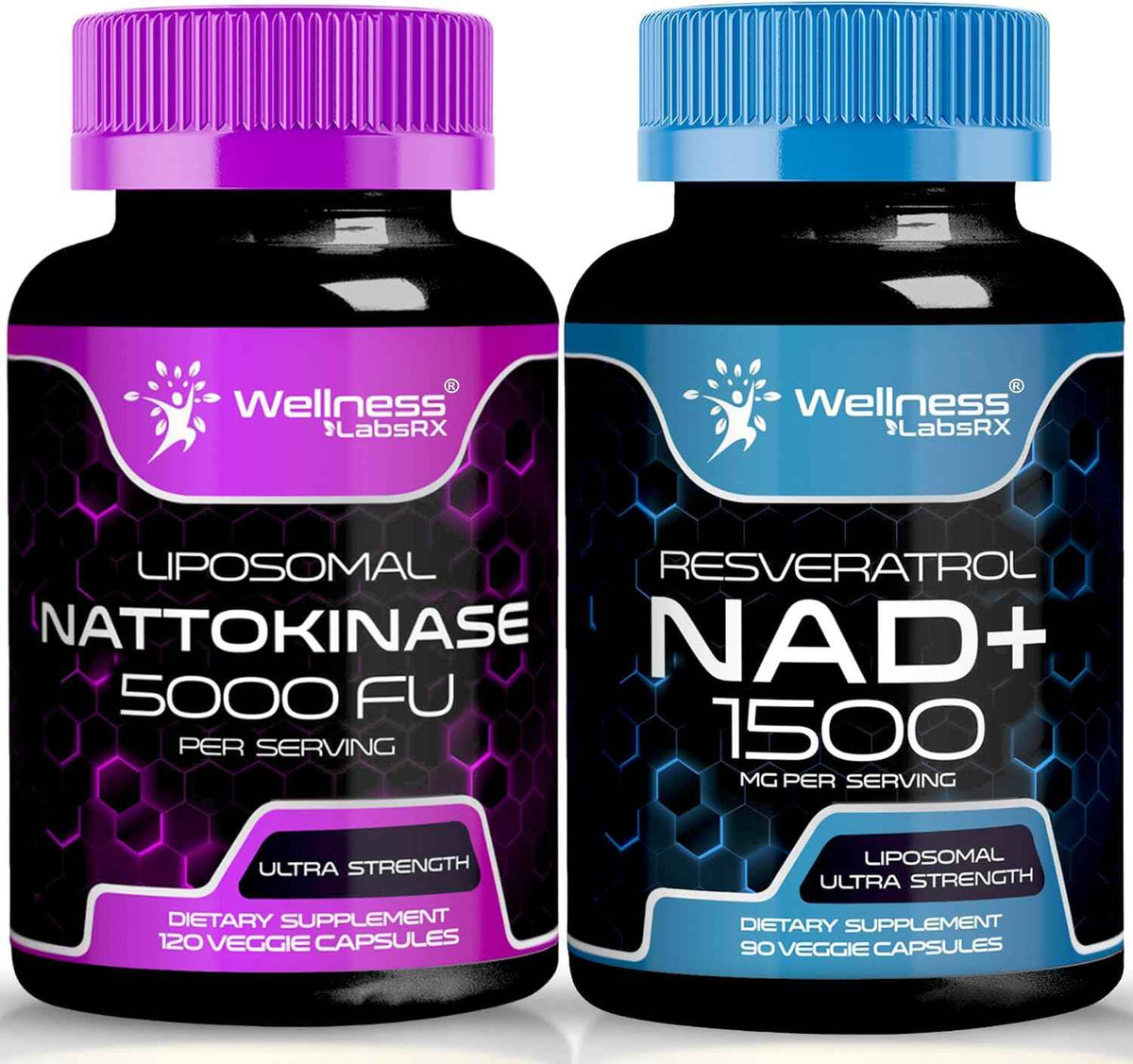 WELLNESS LABSRX NAD Capsules │Nattokinase Capsules - Bundle