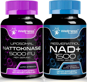 WELLNESS LABSRX NAD Capsules │Nattokinase Capsules - Bundle
