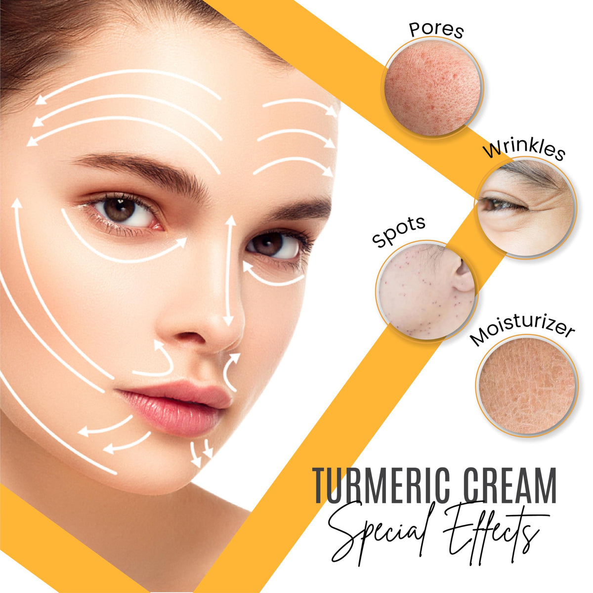 Turmeric Face Cream with 30% Vitamin C - Glow Boosting & Skin Repairing Moisturizer - Organic Anti-Aging Facial Cream (1.7 fl. oz)