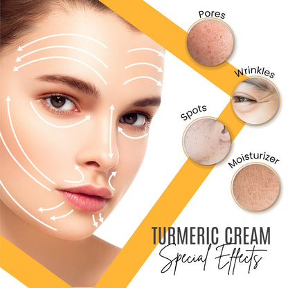 Turmeric Face Cream with 30% Vitamin C - Glow Boosting & Skin Repairing Moisturizer - Organic Anti-Aging Facial Cream (1.7 fl. oz)