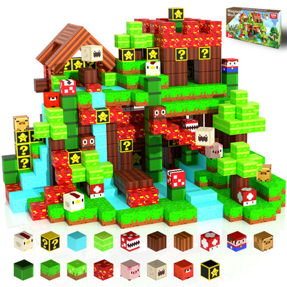 Caiuiyda Magnetic Building Blocks Sandbox World Set