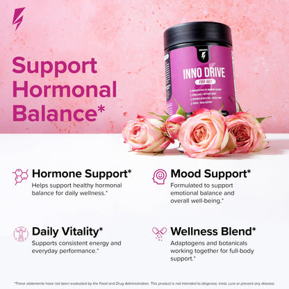 Inno Drive for Her Hormone Balance & Libido Support for Women, 30 Servings