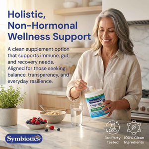 Symbiotics Colostrum Plus Powder 2.25 oz - Immune & Muscle Recovery Support, 25% IgG Immunoglobulins, Gut Health & Training Resilience, Unflavored, Gluten Free - 2.25 oz