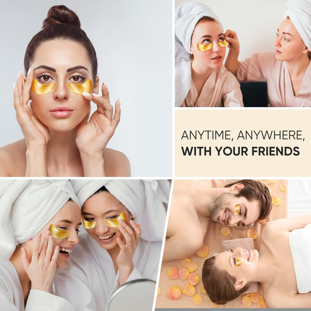 Bukamkom 24K Gold Eye Mask - 10 Pairs Intensive Starter Set