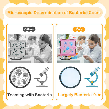 HAPPYMATY Next-Gen Antibacterial Magnetic Tiles, Safe & Clean Play for Kids