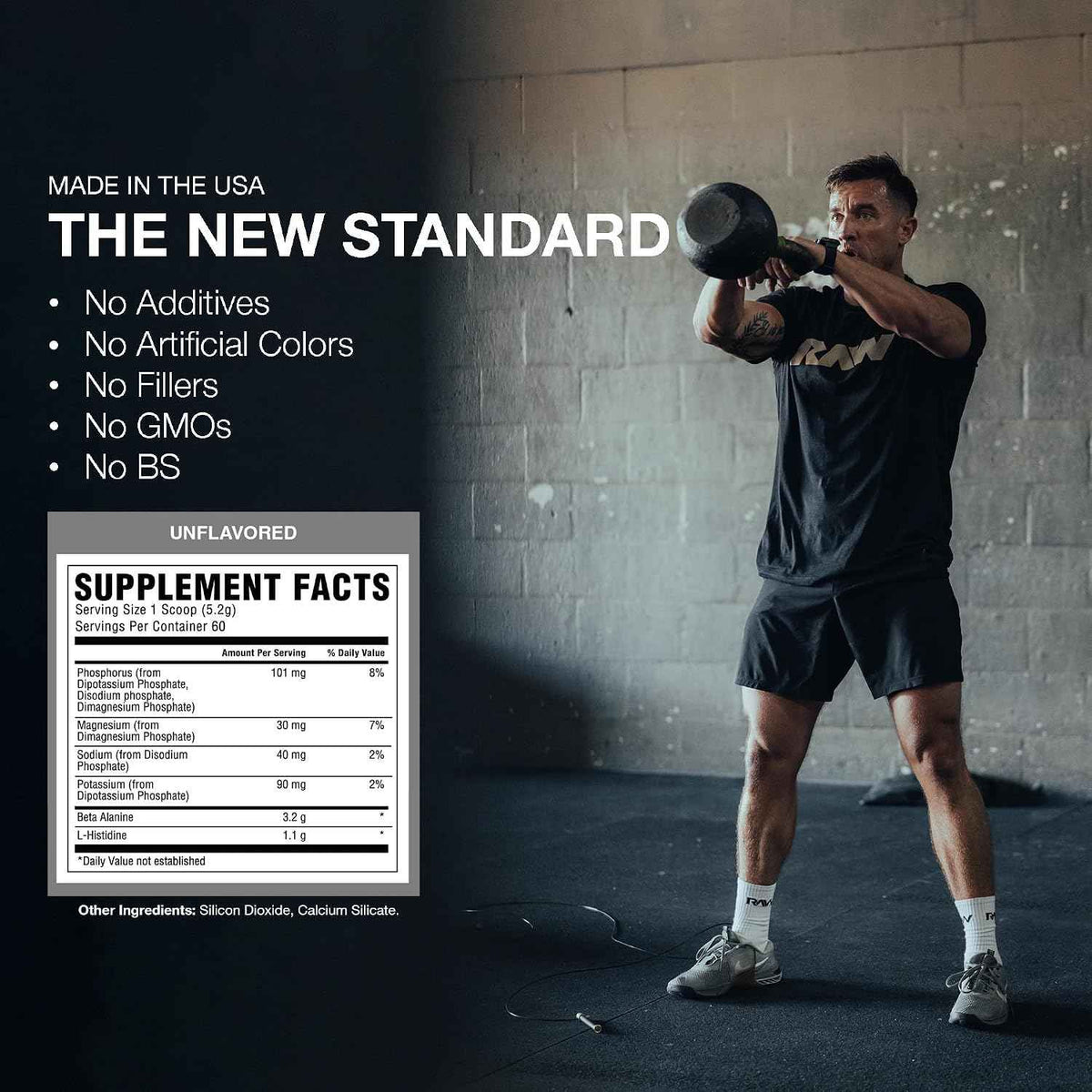 RAW Beta Alanine Powder, Unflavored (60 Servings) - Pre-Workout Powder for Men & Women - Beta Alanine Supplement for Workout Endurance - Preworkout Beta Alanine Powder for Reduced Muscular Fatigue