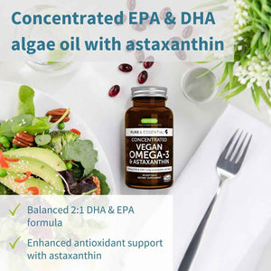 Vegan Omega-3 Algae Oil + Advanced Kids Multivitamin Gummy Bundle, High Concentration DHA & EPA + Vitamin A, B, C, D3 & E, Clean Ingredients 60 Softgels + 90 Berry Flavor Gummies, by Igennus
