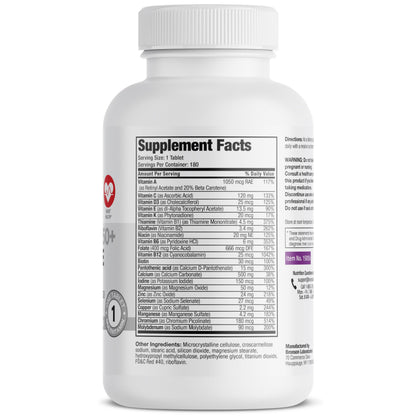 Bronson ONE Daily Women’s 50+ Complete Multivitamin Multimineral, 180 Tablets