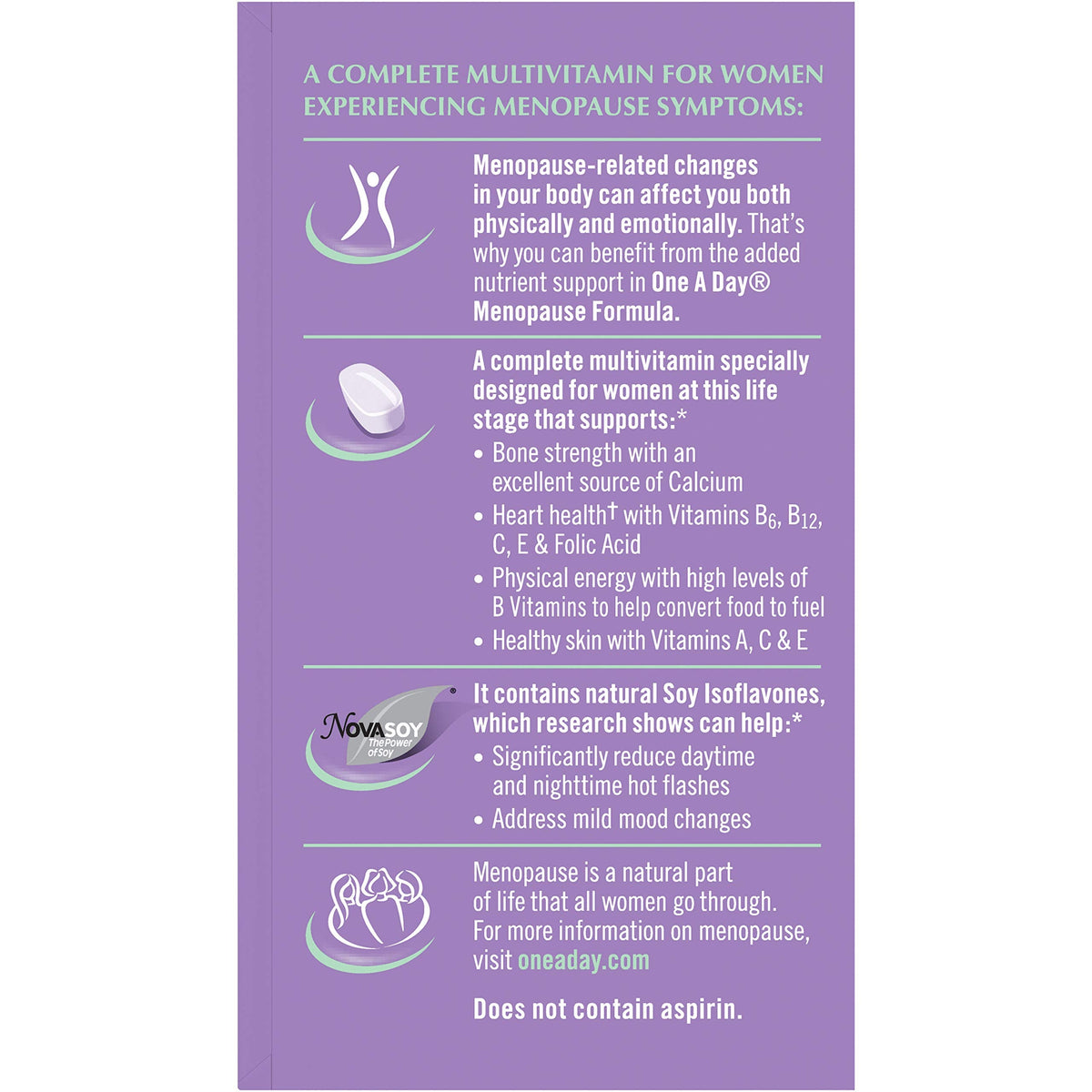 One A Day Women Menopause Size 50ct