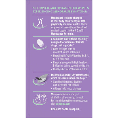 One A Day Women Menopause Size 50ct