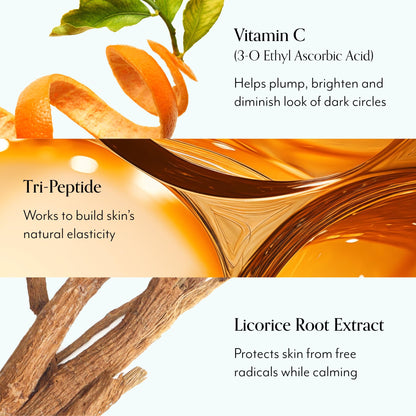 Bliss Bright Idea Vitamin C Eye Cream – Brightening Anti-Aging Eye Cream with Tri-Peptide & Licorice Root 0.5 oz