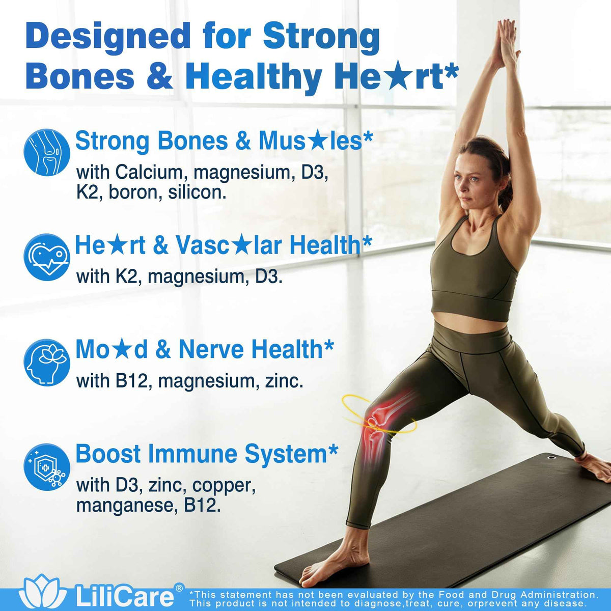 Calcium 1200 mg with Vitamin D3 K2 5000 IU Softgels Supplement for Women Men - Liposomal Calcium Citrate & Algae Calcium Magnesium Zinc + D3 K2 B12, Plant-Based Vegan Vitamin D, Boron for Bone,120ct