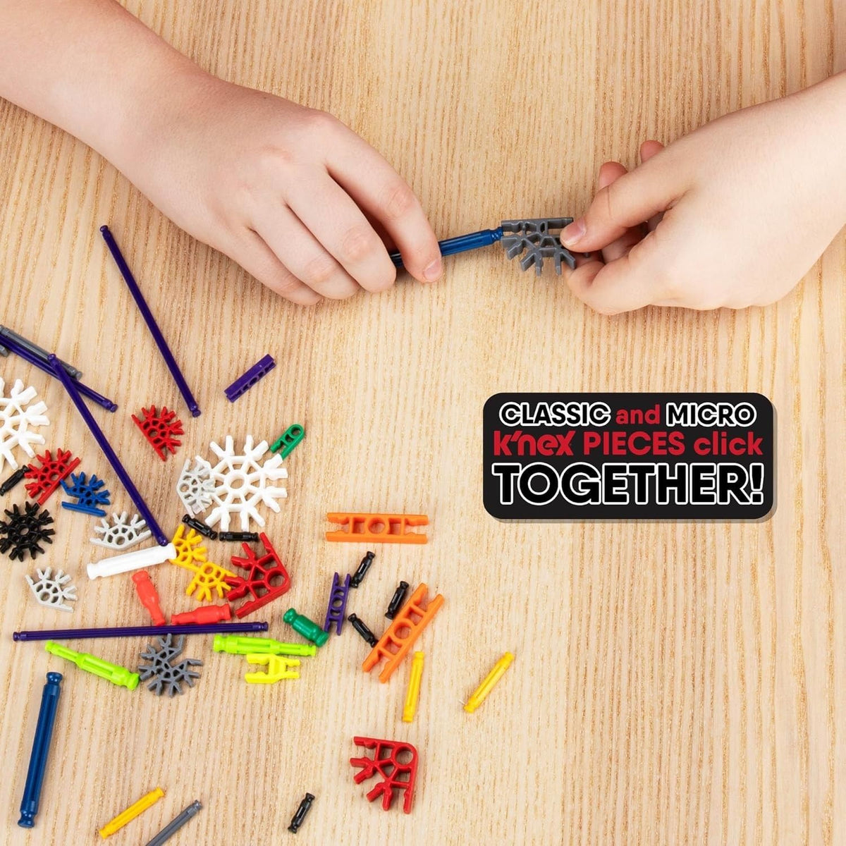 K'NEX - Click & Construct Value Building Set - 522 Pieces, STEM Building, Creative Play Set‚ Ages 7+