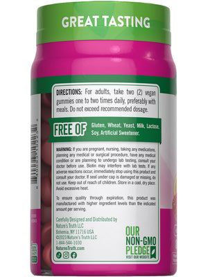 Nature's Truth Hair Skin and Nails Gummies | 80 Count | 2500mcg of Biotin | Vegan, Non-GMO, Gluten Free Supplement | Vitamin for Women & Men Nature's TruthBuy Supplements Australia