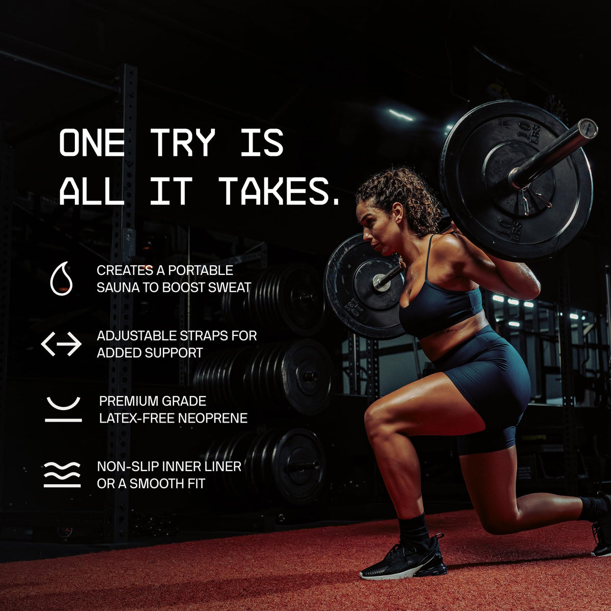 Sports Research Sweet Sweat Waist Trimmer Pro Series - Adjustable Straps · Back & Core Support