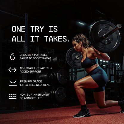 Sports Research Sweet Sweat Waist Trimmer Pro Series - Adjustable Straps · Back & Core Support