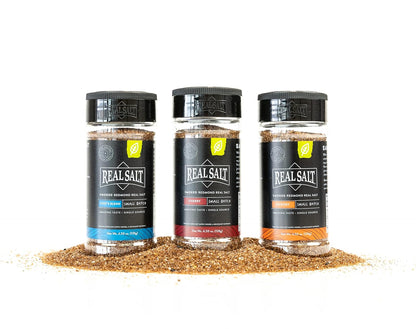 Smoked Redmond Real Salt - Natural Unrefined Gluten Free, Gift Set