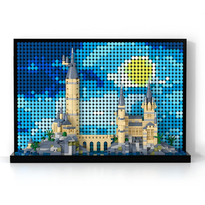 TG BLOCKS Micro Brick Magic Castle Building Set: 3D Wall Art | 2-in-1 Home Decor Model | Creative Castle & Painting Display | DIY Gift Idea Building Toy for Teens Ages 8+ Kids, Adults