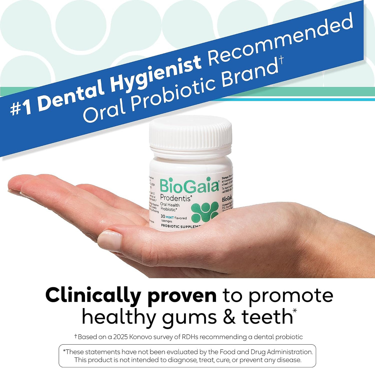 BioGaia Prodentis Oral Probiotics for Teeth & Gums and Bad Breath - Apple - Dental Hygienist-Recommended - Promotes Healthy Gums & Improves Oral Health - Fights Bad Breath - Dental Probiotic (3-Pack)