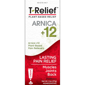 MediNatura T-Relief Extra Strength Discomfort Relief-Naturally-Soothing Cream That Supports Sore Joints-Stiffness & Body Ache Aid-Homeopathic Herbal Rub-Fast-Absorbing & Non-Sticky Lotion - 2 oz