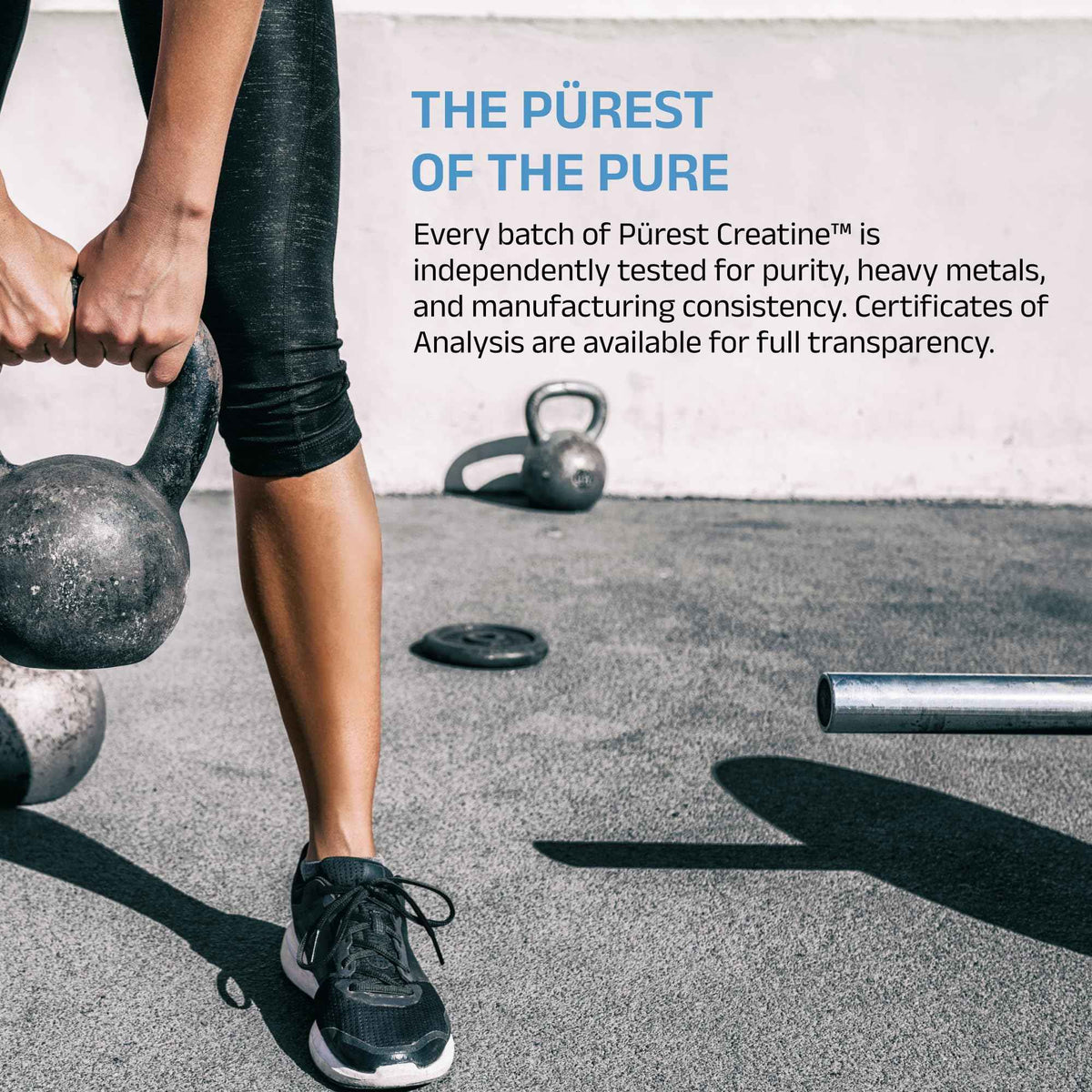 Cleanform Purest Creatine Monohydrate Powder - Ultra-Pure Micronized Supplement for Explosive Strength, Lean Muscle Growth