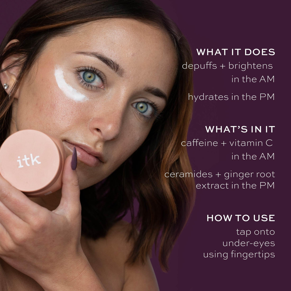 ITK Skincare Day + Night Undereye Cream Duo (Dual-Chamber)