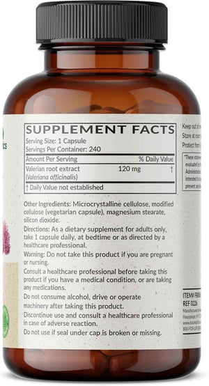 Futurebiotics Valerian Root Promotes Relaxation Non-GMO, 240 Vegetarian Capsules