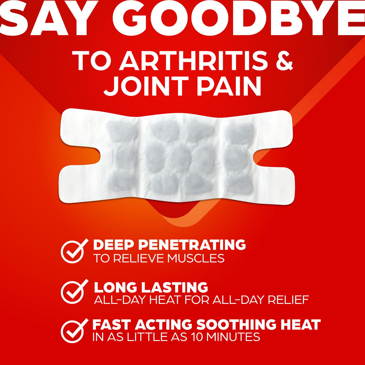 ThermaCare Arthritis Heat Wraps for Joint Pain Relief - Heating Pads for Hands, Wrists, & Knees - 8-Hour Heat Therapy - Flexible, Drug-Free Heat Wraps for Daily Joint Comfort & Support - 6 Count