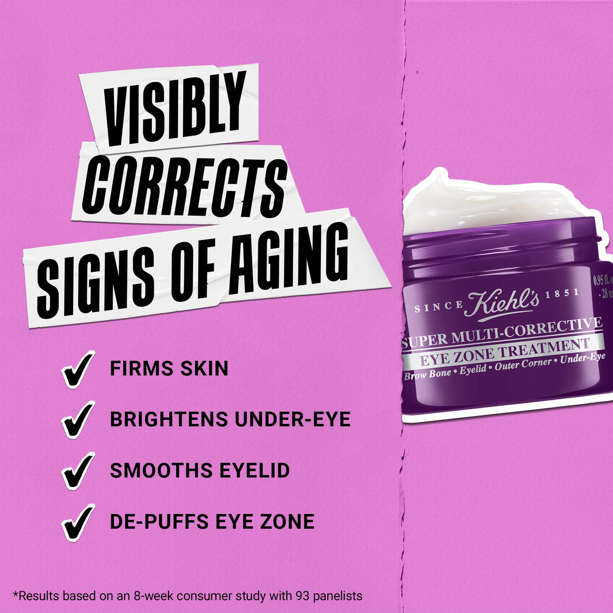 Kiehl's Super Multi-Corrective Eye Cream - 4-in-1 Anti-Aging (0.95 fl oz)