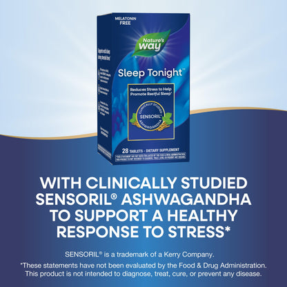 Nature's Way Sleep Tonight, Melatonin-Free Sleep Support*, 28 Tablets