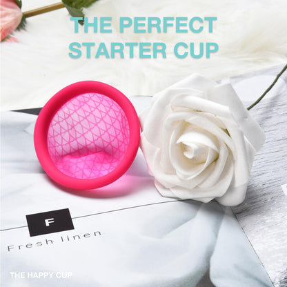Hawwwy Reusable Menstrual Cup - Washable Period Cup with Flat-fold Compact Design