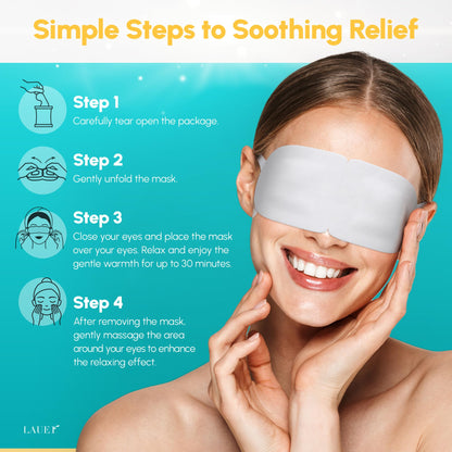 Self-Heating Steam Eye Mask Set - Lavender, Chamomile & More (Multi-Pack)