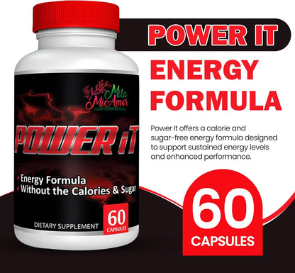 Power It - Daily Wellness Support with Key Ingredients - No Added Sugar - 60 Capsules