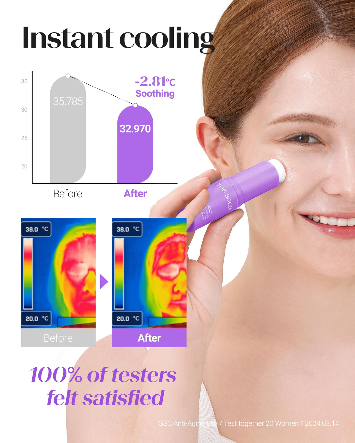 theSAEM Iceland Hydrating Peptide Eye Stick - Cooling & Firming (0.38oz)