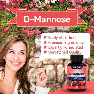 EAZGOO D-Mannose Supplement - 1000mg Capsules with Cranberry, Vitamin C, Hibiscus & Dandelion Extract, Support Urinary Health, D Mannose & Cranberry Capsules, 90 Count(Pack of 2)