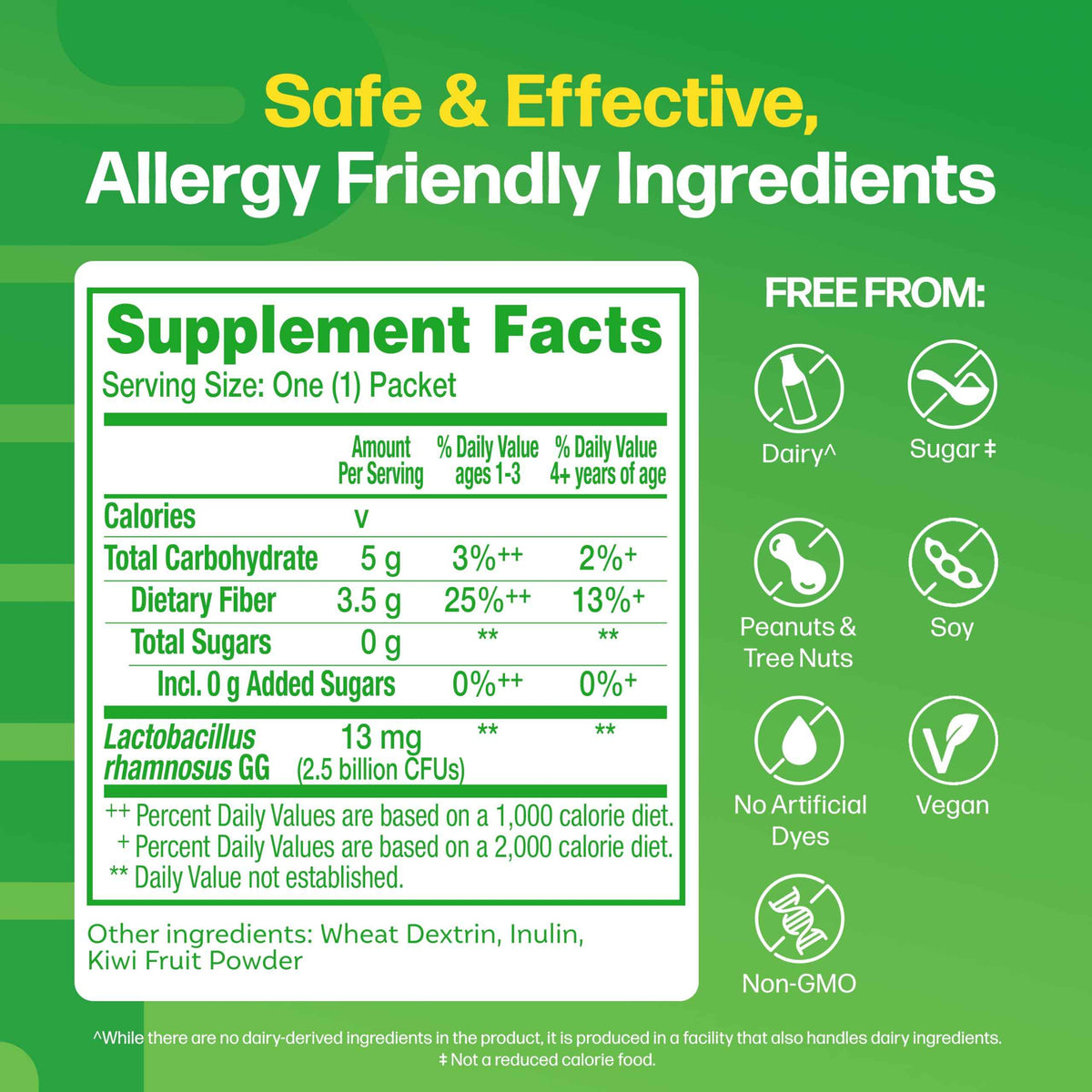Culturelle Kids Probiotic + Fiber Packets (Ages 3+) - 24 Count - Digestive Health & Immune Support - Helps Restore Regularity (Packaging may vary)