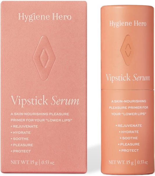 Hygiene Hero Vipstick Serum | Sexual Enhancer for Women | Intimate Grooming and Daily Soothing for Vulva | Soothe, Hydrate, and Protect Your Labia - Unflavored