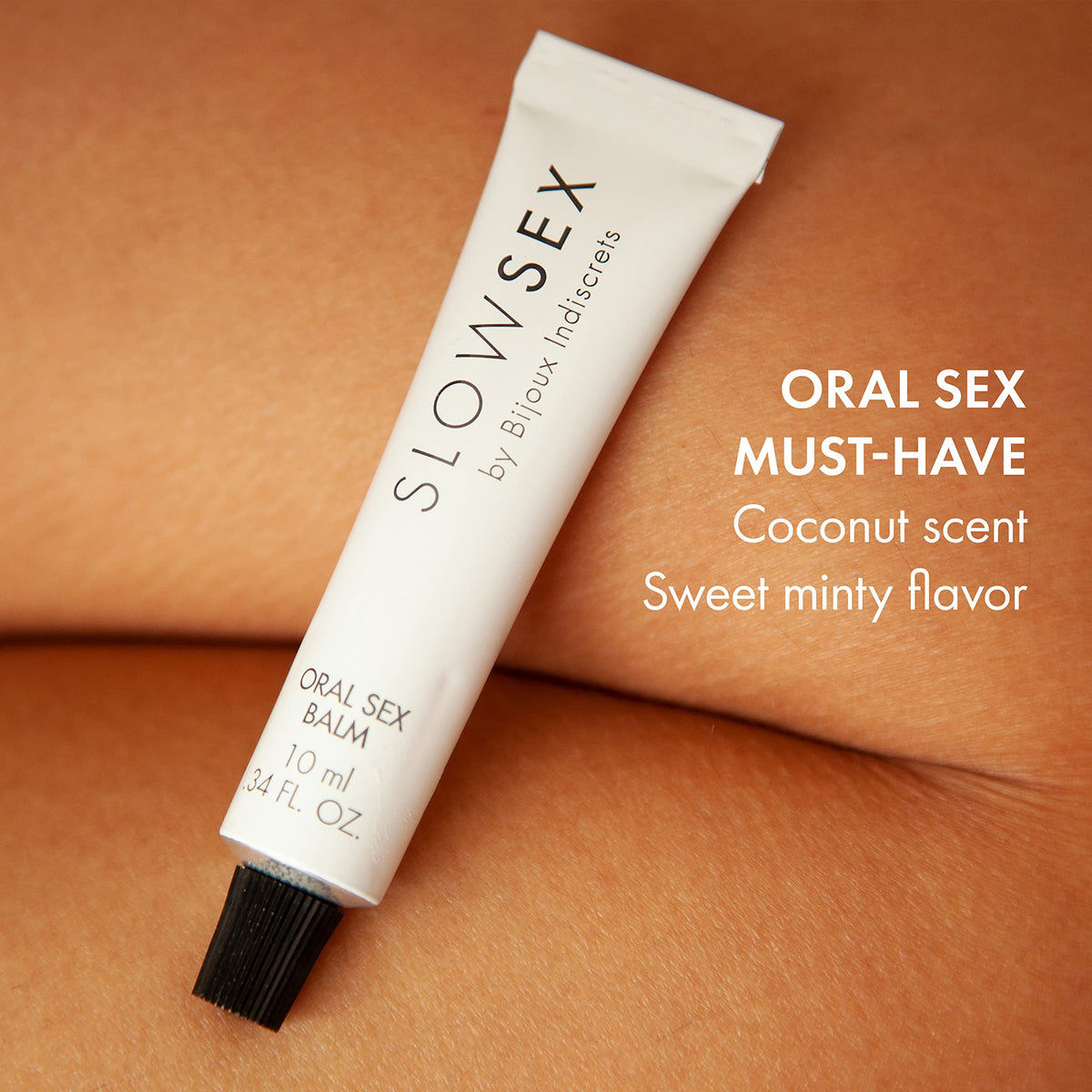 Bijoux Indiscrets Oral Sex Balm, Cooling Coconut Gloss, Slow Sex, 10ml