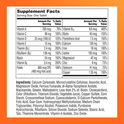 One A Day Multivitamin for Women- Daily Vitamins for Woman with Biotin, Calcium, Folic Acid, Iron & Zinc, Complete Women’s Vitamins, 200 Ct (Packaging May Vary)