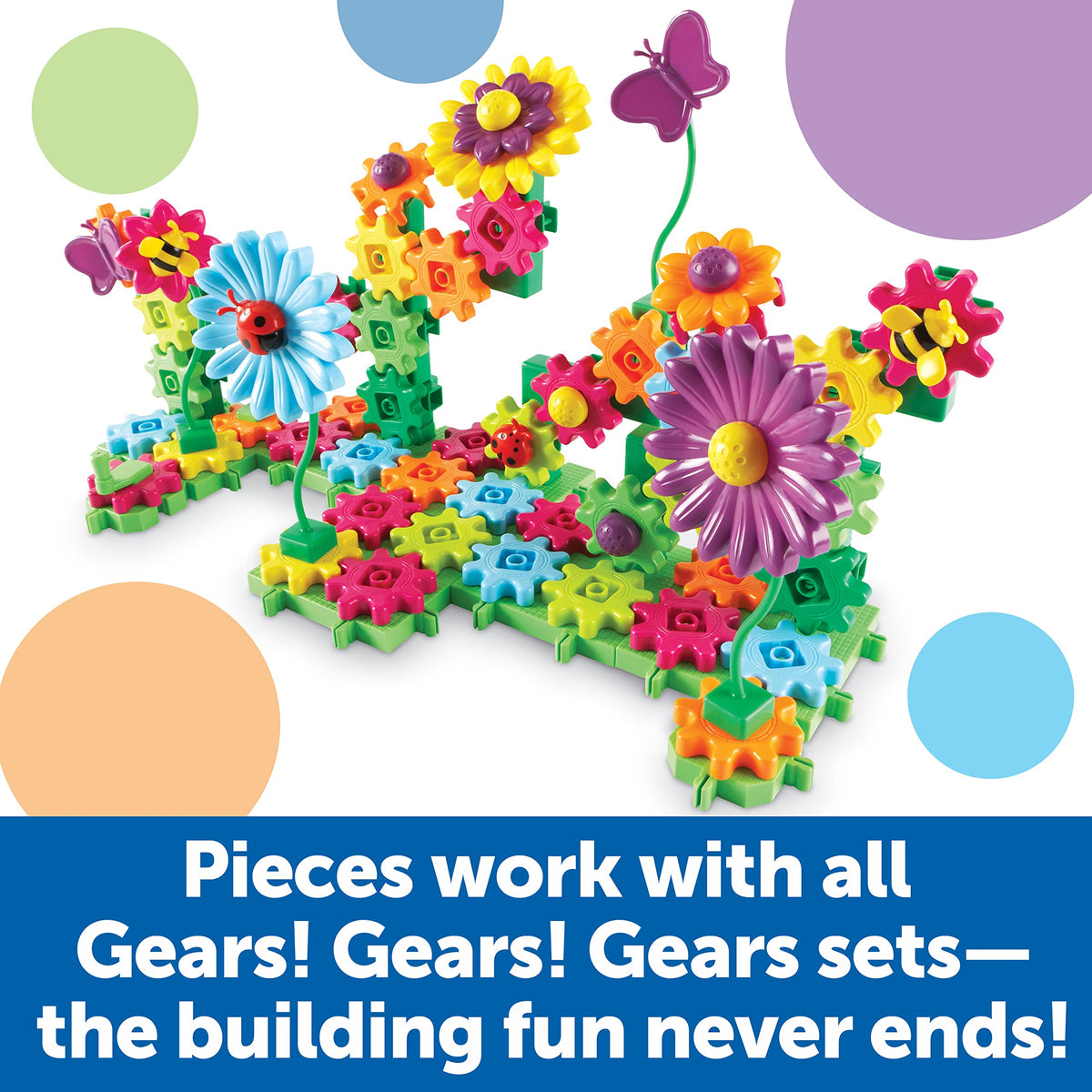 Learning Resources Gears Build & Bloom Building Set